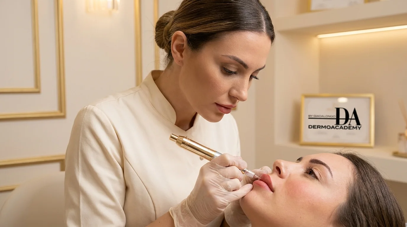 Trattamento trucco permanente labbra lip blushing - Focus PMU Labbra Dermo Academy